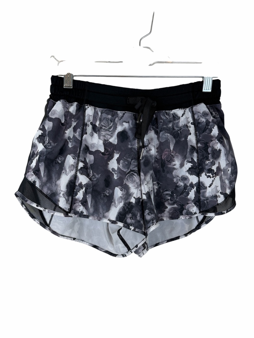 Lululemon Hotty Hot Shorts Mini Obscurred Black Dusty Mauve Black